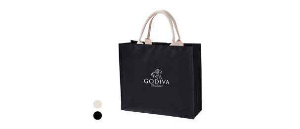 Black Laminated Canvas Bag - 10oz