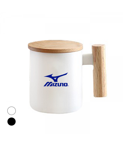 MOKKA Ceramic Wooden Handle Mug - 380ml