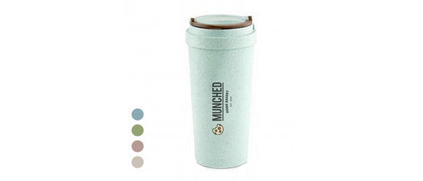 Eco-Wheat Natural Straw Double Wall Coffee Cup -500ml     