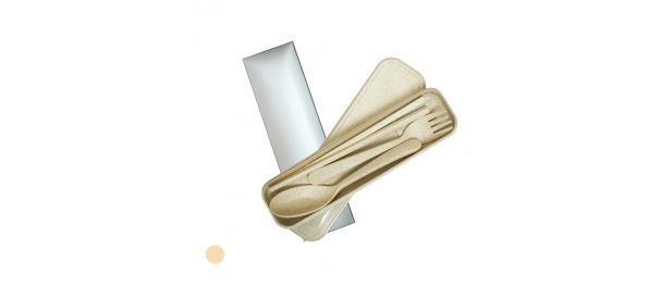 ECO Wheat Cutlery Set   beige