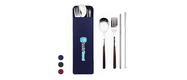 4-in-1 Cutlery Straw Felt Set