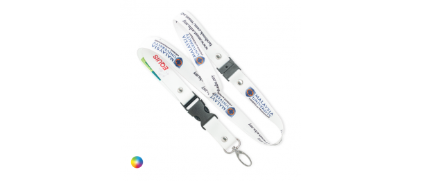Lanyard + Oval Hook + Buckle + Safety Clip