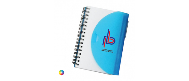 BIG Half Moon PP Notebook (comes with Pen)           