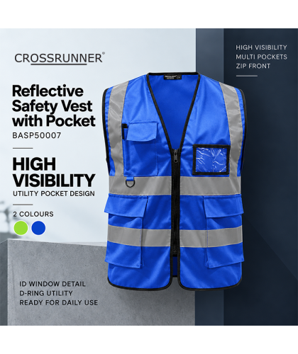 Reflective Safety Vest with Pocket