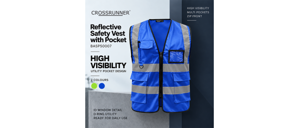 Reflective Safety Vest with Pocket