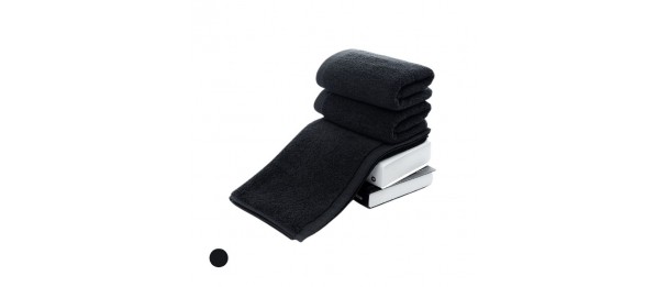 Plain Black Cotton Hand Towels