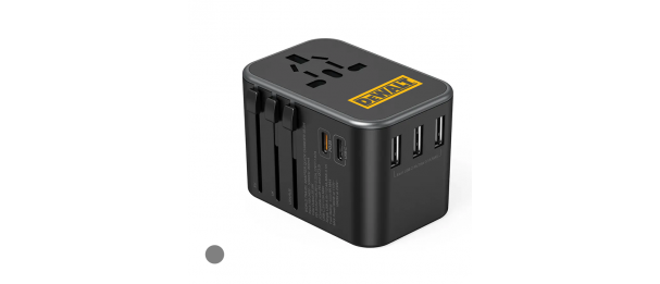 BOOST Universal Travel Adapter with PD Quick Charge + 3 USB + Dual Type-C