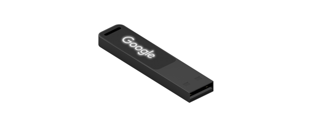 Slim USB with Lumious Logo