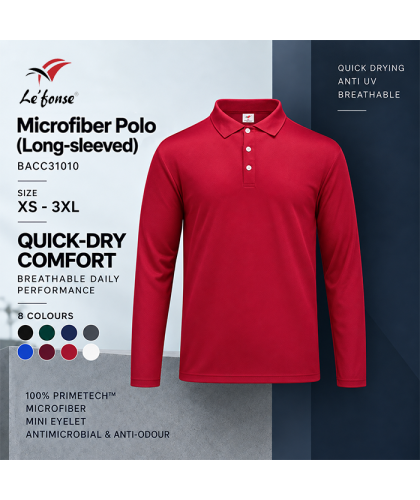 Microfiber Polo (Long-sleeved)