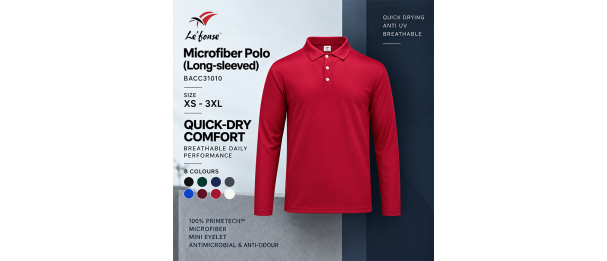 Microfiber Polo (Long-sleeved)