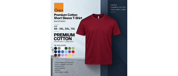Premium Cotton Short Sleeve T-Shirt