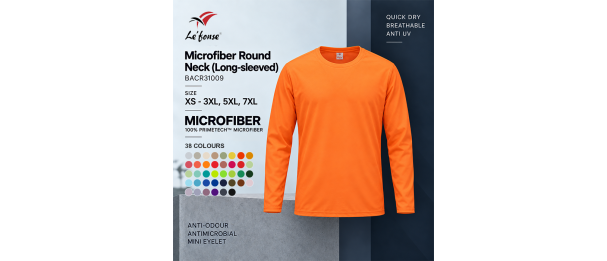Microfiber Round Neck (Long-sleeved)