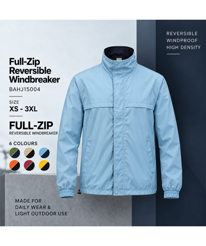 Full-Zip Reversible Windbreaker