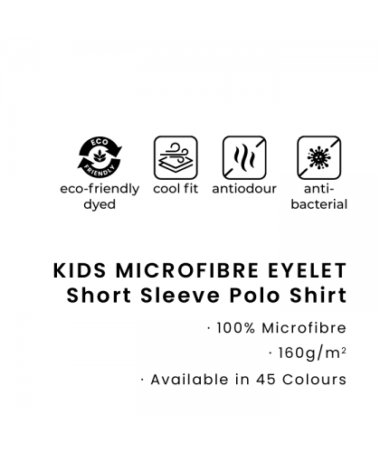 Quick Dry Kid Short Sleeve Basic Polo