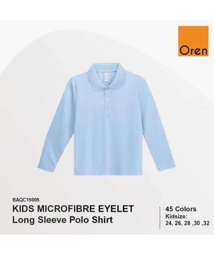 Quick Dry Kid Long Sleeve Basic Polo