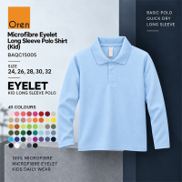 Microfibre Eyelet Long Sleeve Polo Shirt (Kid)