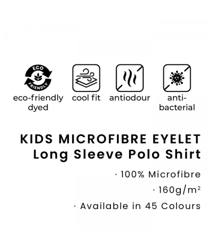 Quick Dry Kid Long Sleeve Basic Polo