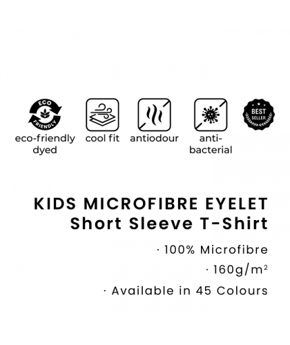 Quick Dry Kid Short Sleeve Basic Tee