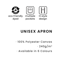 Unisex H-Style Apron with Multiple Pockets