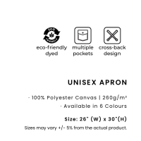Unisex Apron with Multiple Pockets