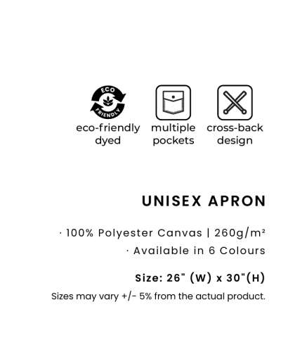 Unisex Apron with Multiple Pockets