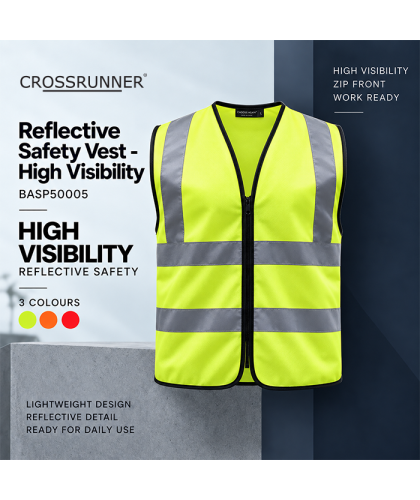 Reflective Safety Vest - High Visibility