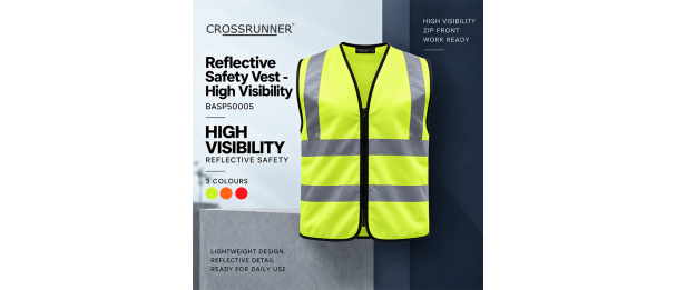 Reflective Safety Vest - High Visibility