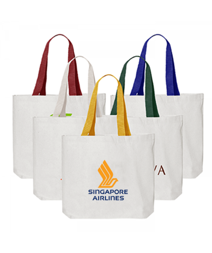 Duo Tone Canvas Bag Webbing Handle (35×40×10)