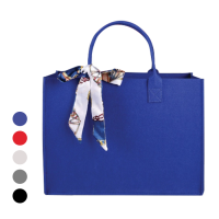 FELVIA Felt Shopping Bag With Twilly