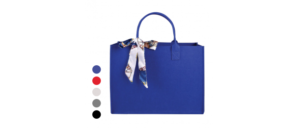 FELVIA Felt Shopping Bag With Twilly
