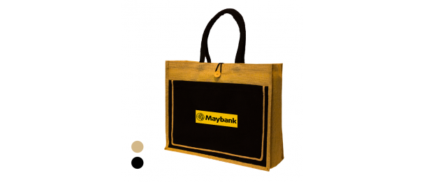 Jute Big with Pocket  & Button (Big)