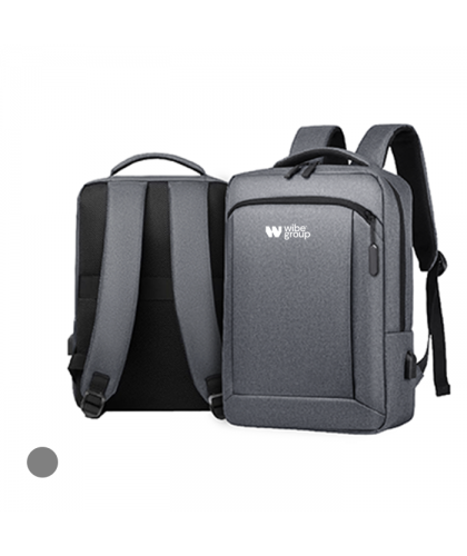 WOLLY Laptop Backpack with External USB Port