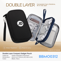 TWINSPACE Compact Double Layer Waterproof Gadget Pouch 