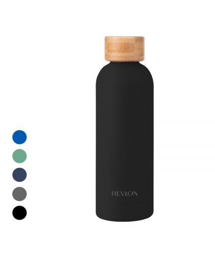 Blair Recycled Stainless Steel Bottle With Bamboo Lid — 17oz