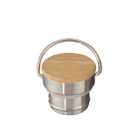 Tipton Stainless Steel Bottle With Bamboo Lid — 21oz