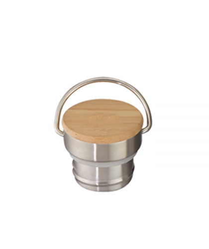 Tipton Stainless Steel Bottle With Bamboo Lid — 21oz
