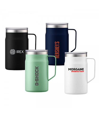 LOCK Stainless Steel Mug with Cover - 650ml