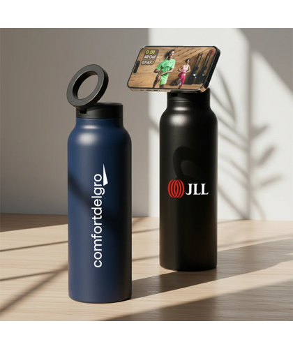 MagDuo Insulated Water Bottle (with Magsafe Phone Holder) – 710ml 