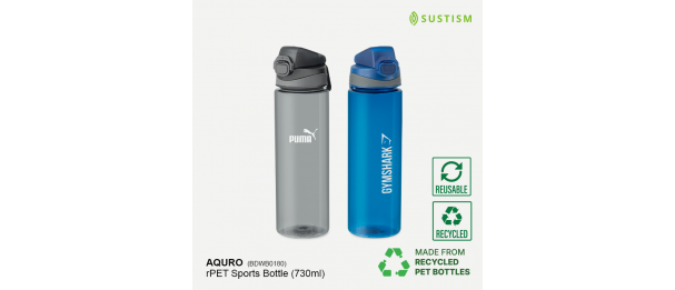 AQURO rPET Sports Bottles - 730ml