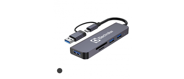 5-in-1 USB 3.0 Hub with 2 Connector