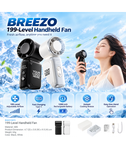 BREEZO 199-Level Handheld Fan