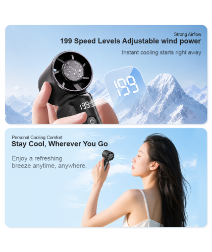 BREEZO 199-Level Handheld Fan