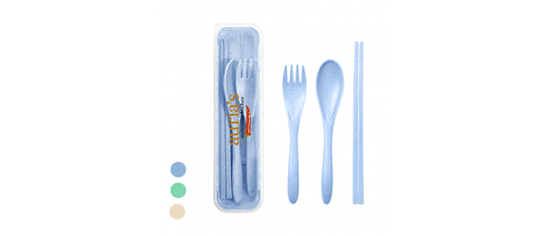 ECO Wheat 3-in-1 Cutlery Set
