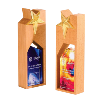 Exclusive Crystal Wooden Award