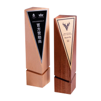 Exclusive Crystal Wooden Award