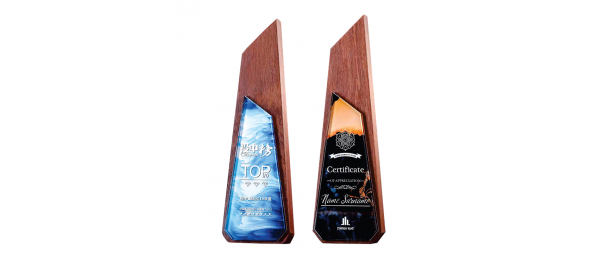 Exclusive Crystal Wooden Award