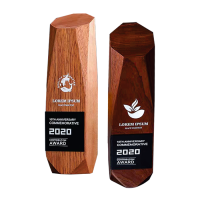 Exclusive Crystal Wooden Award