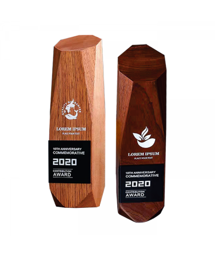 Exclusive Crystal Wooden Award