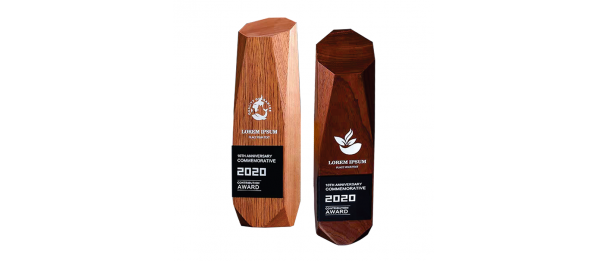 Exclusive Crystal Wooden Award