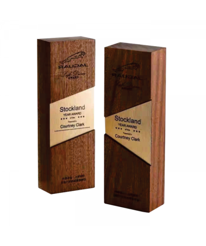 Exclusive Crystal Wooden Award